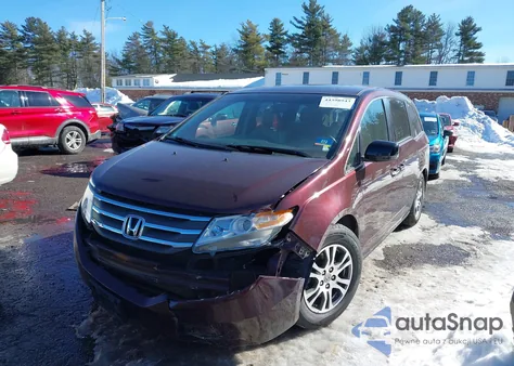 2012 Honda Odyssey Ex-L z USA, uszkodzony, nr VIN 5FNRL5H62CB031664